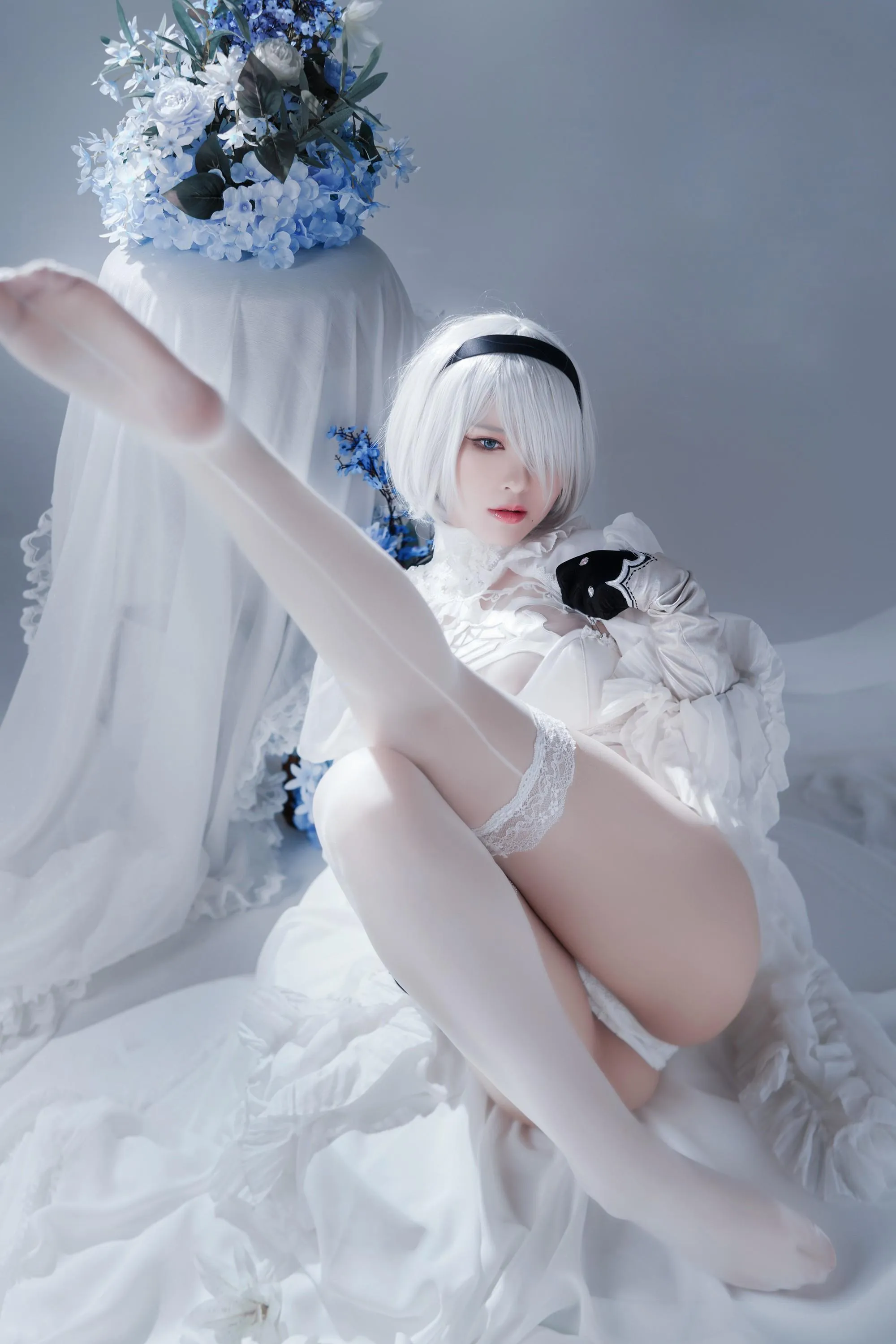 半半子 – NO.55 Automataヨルハ二号B型 白いドレス [51P]插图6